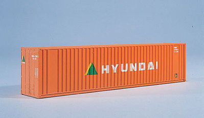 Walthers SceneMaster 8207 HO Scale 40' Hi Cube Corrugated Container Hyundai