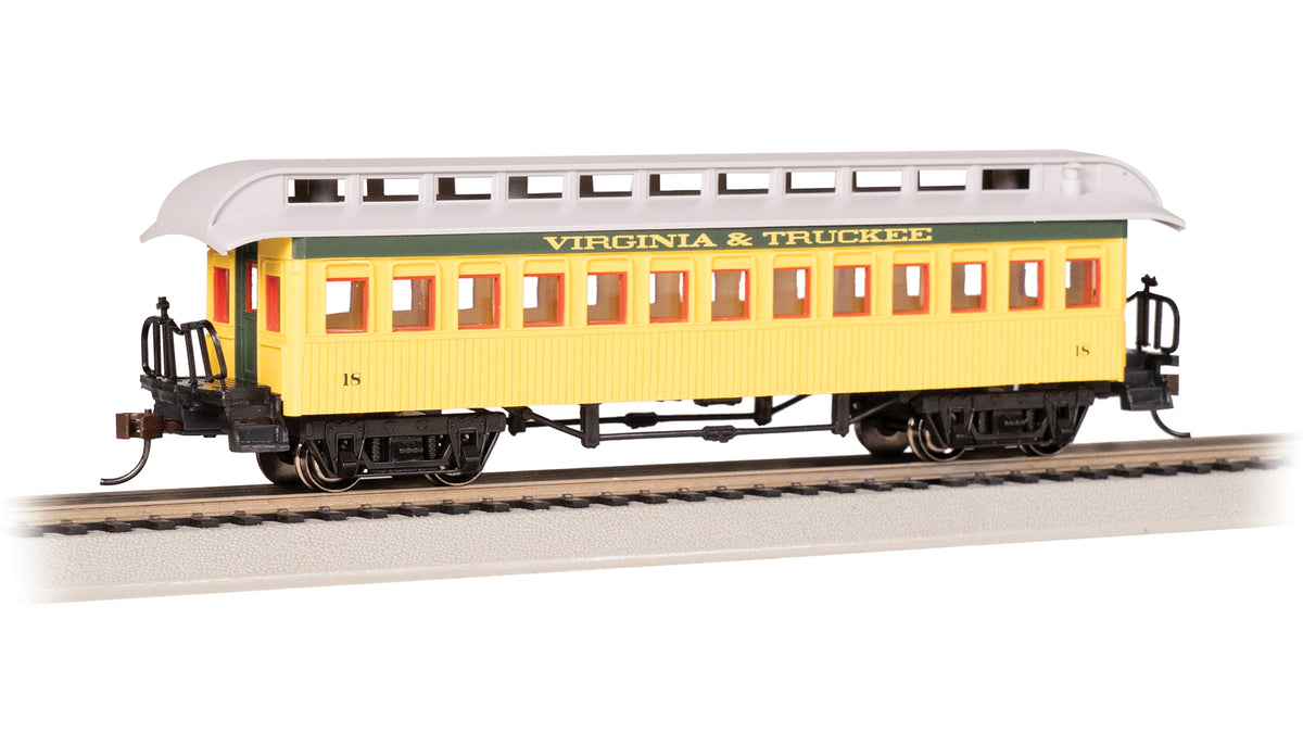 Bachmann 15107 HO Scale Old-Time Coach (1860-1880 Era) - Virginia & Truckee #18