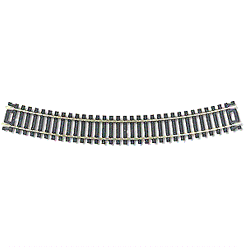 Atlas 152 HO Scale Code 100 Nickel Silver 18" Radius Track - 100pcs