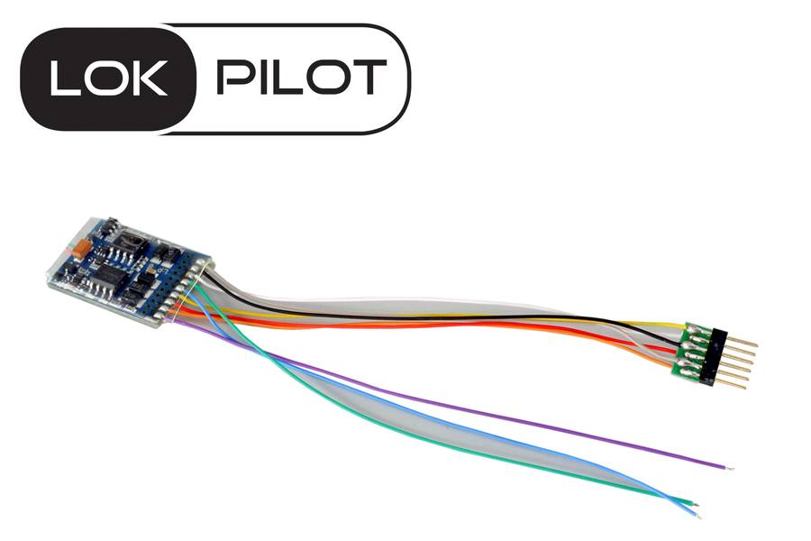 ESU 59626 LokPilot 5 DCC, 6-pin NEM651, Gauge: H0, 0