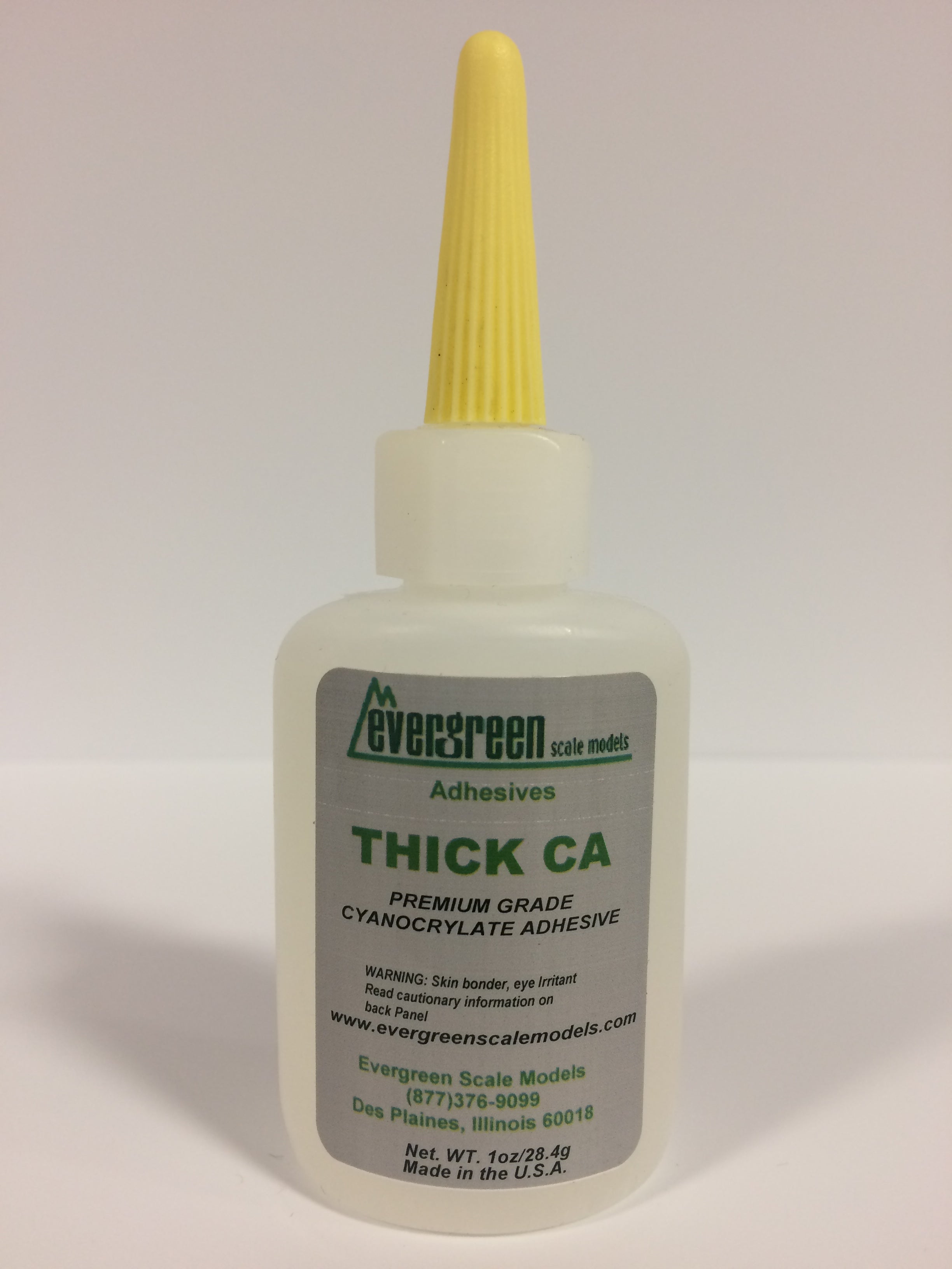 Evergreen 66 Thick Cyanoacrylate CA Adhesive 1 oz (28.4 g) Bottle