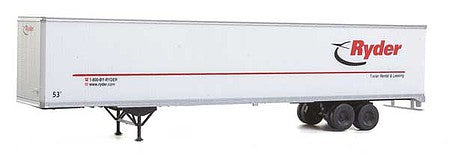 Walthers SceneMaster 2455 HO Scale 53' Stoughton Trailer 2-Pack - Ryder