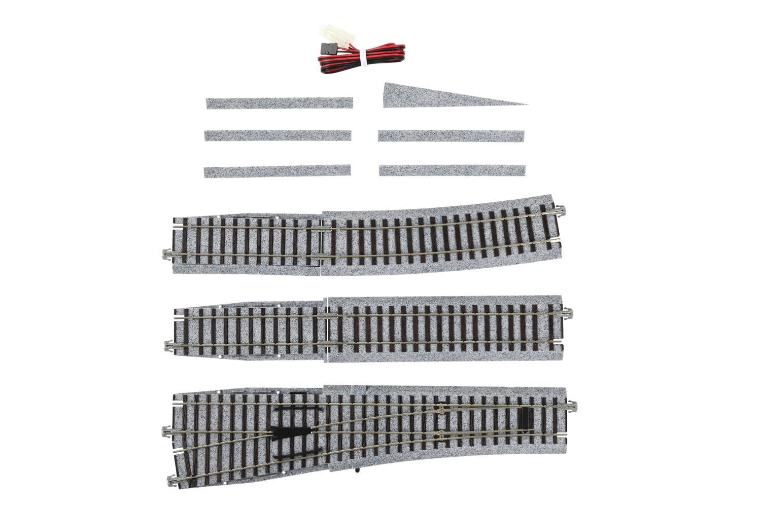 KATO 2-860 HO Scale Unitrack #6 Electric Turnout Left