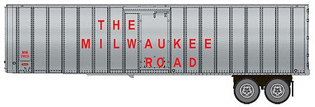 Walthers SceneMaster 2604 HO Scale Flexi-Van 40' Trailer 2-Pack Milwaukee Rd