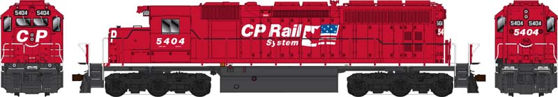 Bowser 24902 HO Scale GMD SD40 (DCC/Sound) — CP Rail ex QNSL Dual Flag #5413