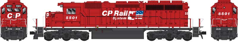 Bowser 24920 HO Scale GMD SD40 (DCC/Sound) — CP Rail Dual Flag #5508