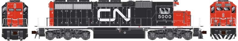 Bowser 24960 HO Scale GMD SD40 (DCC/Sound) — CN Noodle w/Dynamic Brakes #5003