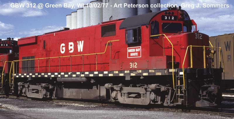 Bowser 26063 HO Scale ALCo C424 (DCC/Sound) — Green Bay & Western Late Red #314