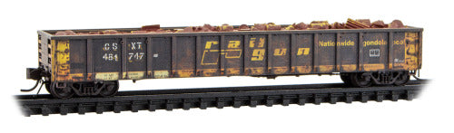 Micro-Trains 170 144 050 N scale Weathered CSX ex-Railgon 52'6" Greenville 2494 Mill Gondola