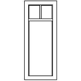 Grandt Line 5288 HO Scale 27" x 78" 3-Pane Window - 2/1 Light - pkg(6)