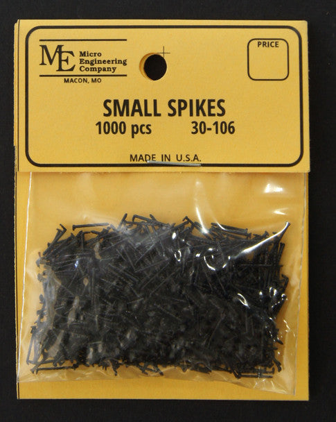 Micro Engineering 30-106 Small 1/4" Track Spikes - 1,000 pcs