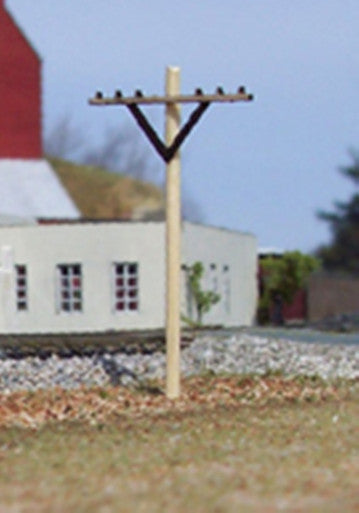 Osborn Models 3068 N Scale Osborn Models 3068 Telephone Poles (12) - 12 poles