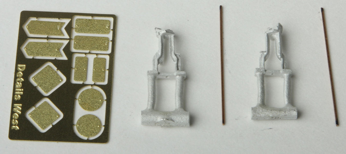 Details West 952 HO Scale Switch Stand Style III with Etched Targets - 2 sets