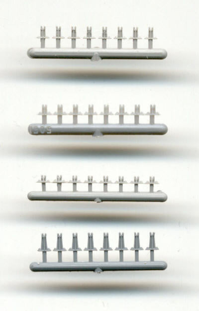 Grandt Line 5052 HO Scale 3" Queenposts - pkg(32)