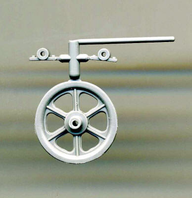 Grandt Line 3515 O Scale Cable Sheave 24" Diameter with Bearings - pkg(2)