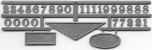 Grandt Line 3532 O Scale Building Date Plaques with Numbers - pkg(1)
