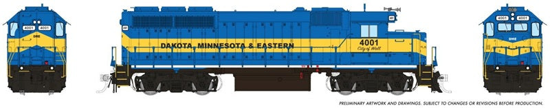 Rapido HO EMD GP40 DM&E #4001 City of Wall DCC Sound