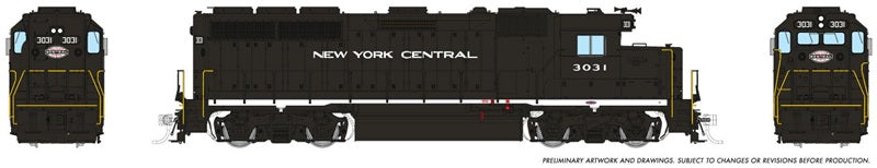 Rapido HO EMD GP40 New York Central #3031