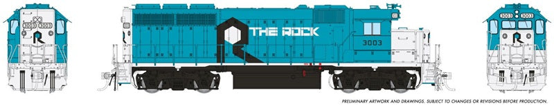 Rapido HO EMD GP40 Rock Island #3003 Blue DCC Sound