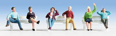 Walthers SceneMaster 6059 HO Scale Seated People pkg(6) - Set #3