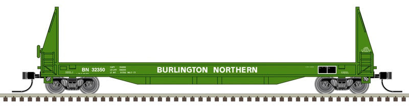 Atlas 50007480 N 50ft SIECO pulpwood flat car Burlington Northern 32365