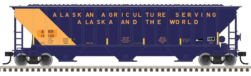 Atlas Trainman 50007802 N Thrall 4750 covered hopper Alaska Railroad 14101