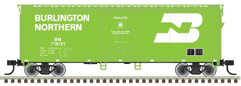 Atlas Trainman HO 40ft plug door box car Burlington Northern 716129