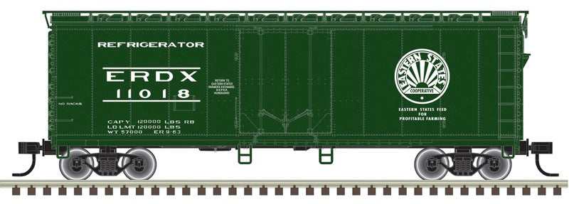Atlas Trainman HO 40ft plug door box car Eastern States 11018