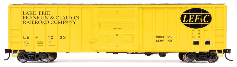 Walthers Mainline 3817 HO Scale ACF 50ft Exterior-Post Boxcar, Lake Erie, Franklin & Clarion #1023
