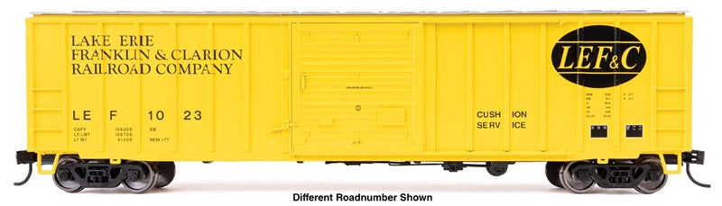 Walthers Mainline 3818 HO Scale ACF 50ft Exterior-Post Boxcar, Lake Erie, Franklin & Clarion #1036