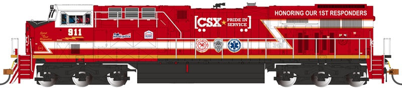 Bachmann 65412 HO Scale CSX WABTEC ES44AC #911 Spirit of Our First Responders