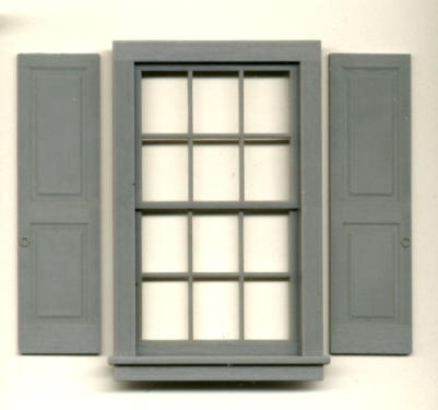 Grandt Line 3931 G Scale 37" x 64" Double Hung Window - 12 Pane - pkg(2)
