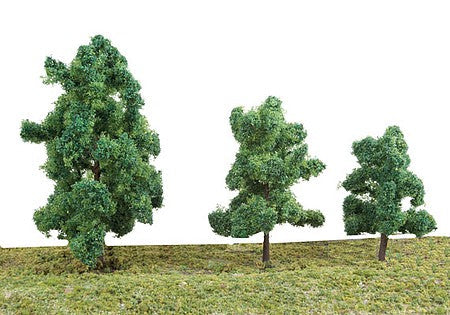 Walthers SceneMaster 1184 HO Scale Summer Trees pkg(10) - 3-3/8 to 5-1/2"