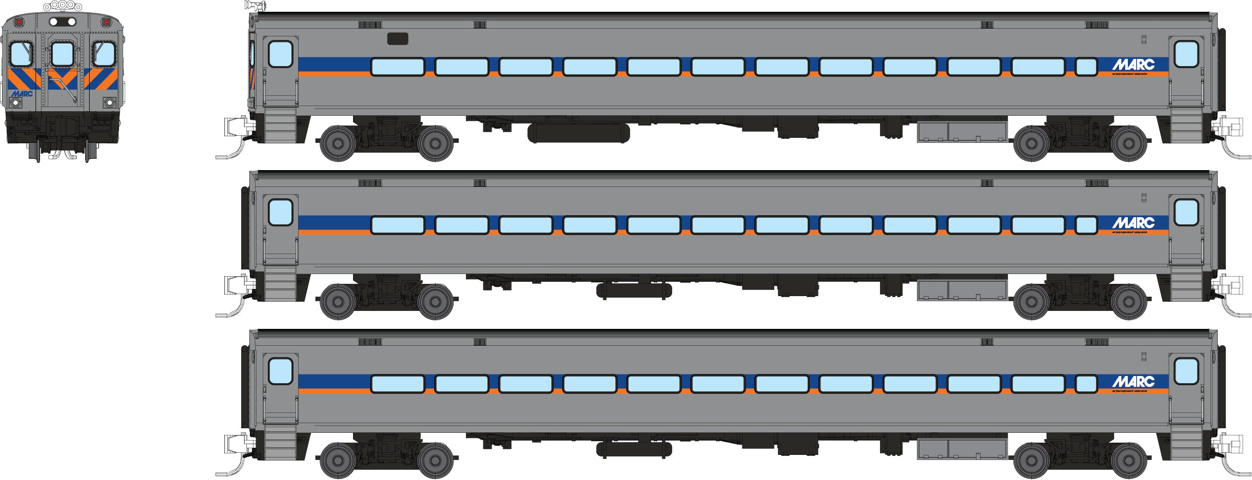 Rapido N Comet Car: MNCR Metro-North - Late Scheme: Coach