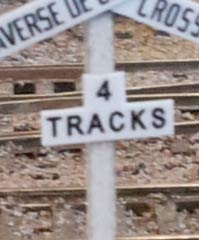 Osborn Models 1085 HO Scale Osborn Model Kits HO 1085 Crossbuck Track Numbers Kit - 1 kit
