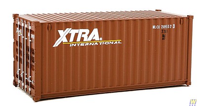 Walthers SceneMaster 8067 HO Scale 20' Corrugated Container - Xtra Leasing