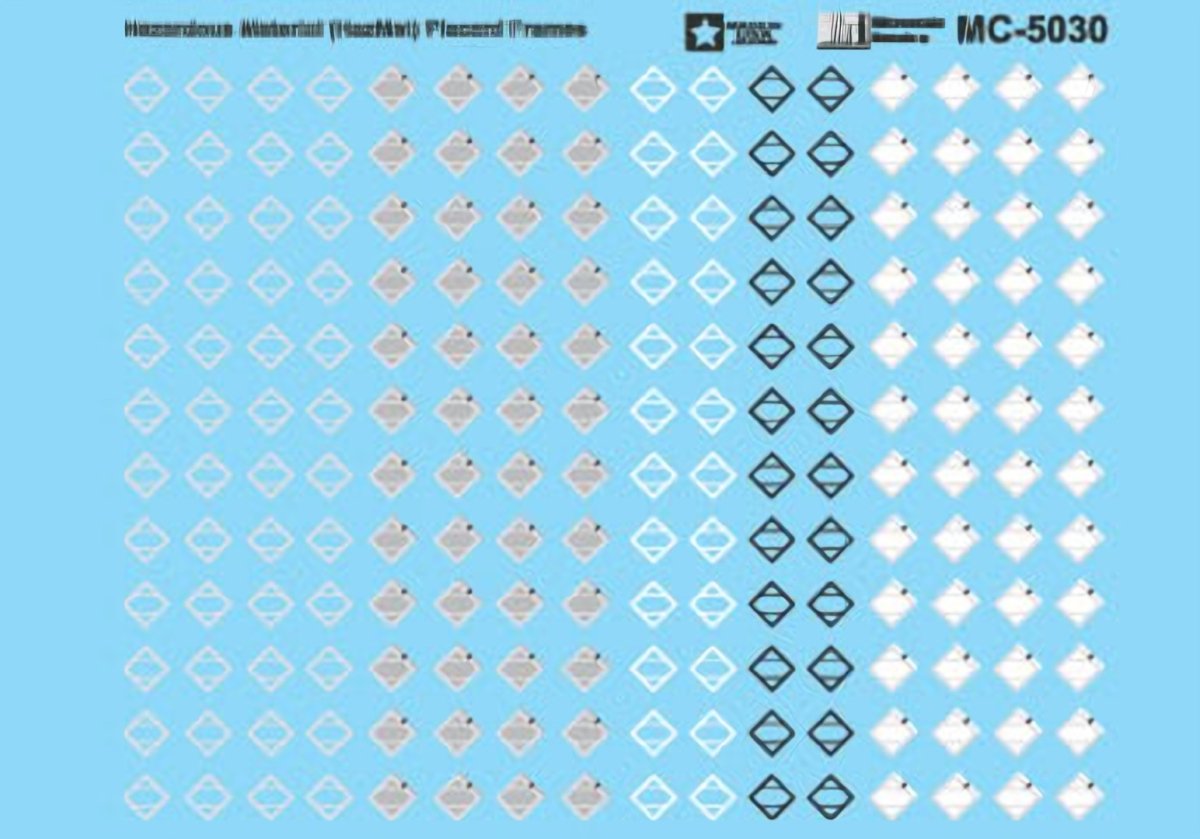 Microscale MC - 5030 HO Scale Hazardous Material (HazMat) Placard Frames Waterslide Decals - Oakville Model Trains Depot