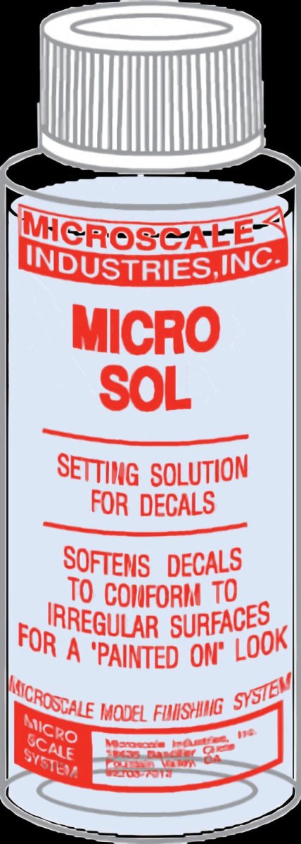 Microscale MI - 2 Micro Sol - Decal Setting Solution (1 oz) - Oakville Model Trains Depot