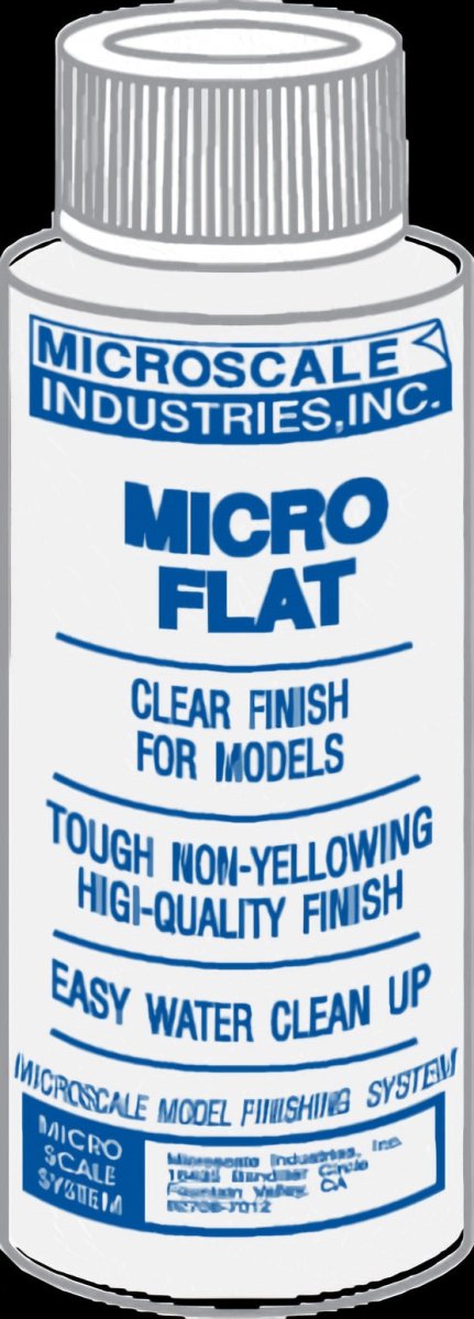 Microscale MI - 3 Micro Coat Flat - Clear Flat Finish (1 oz) - Oakville Model Trains Depot