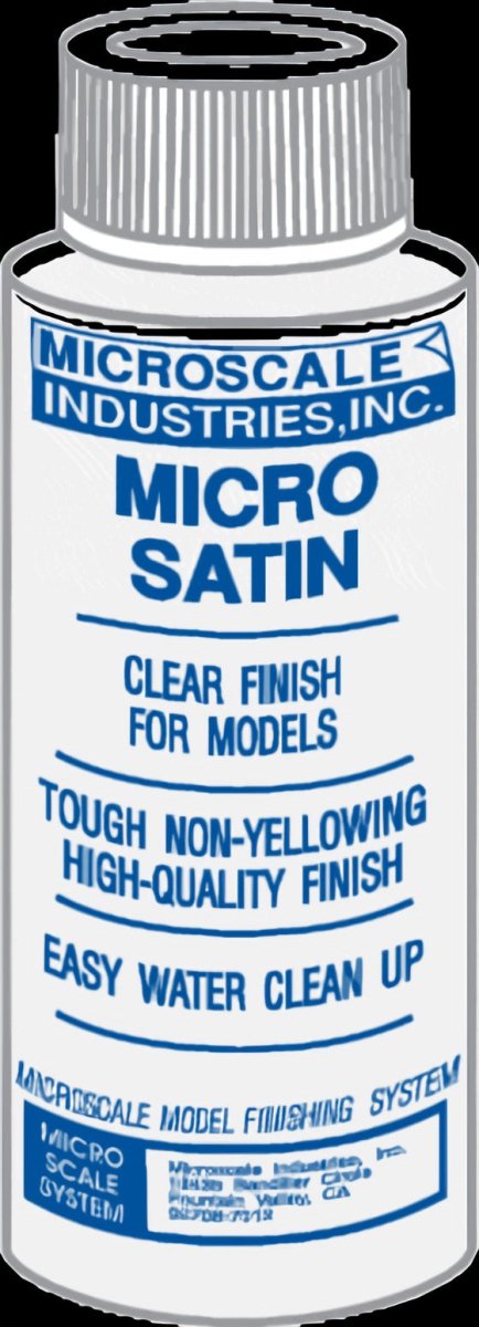 Microscale MI - 5 Micro Coat Satin - Clear Satin Finish (1 oz) - Oakville Model Trains Depot