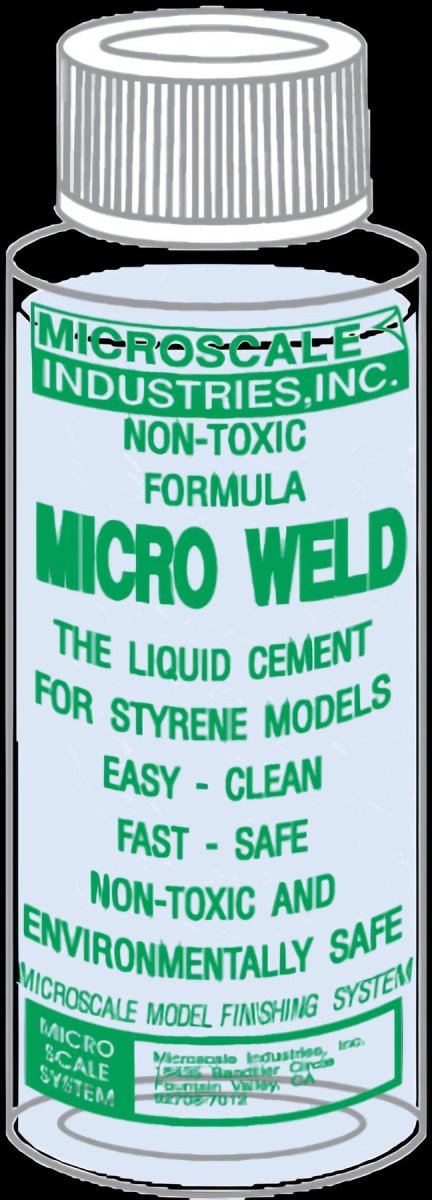 Microscale MI - 6 Micro Weld - Plastic Cement Solvent (1 oz) - Oakville Model Trains Depot