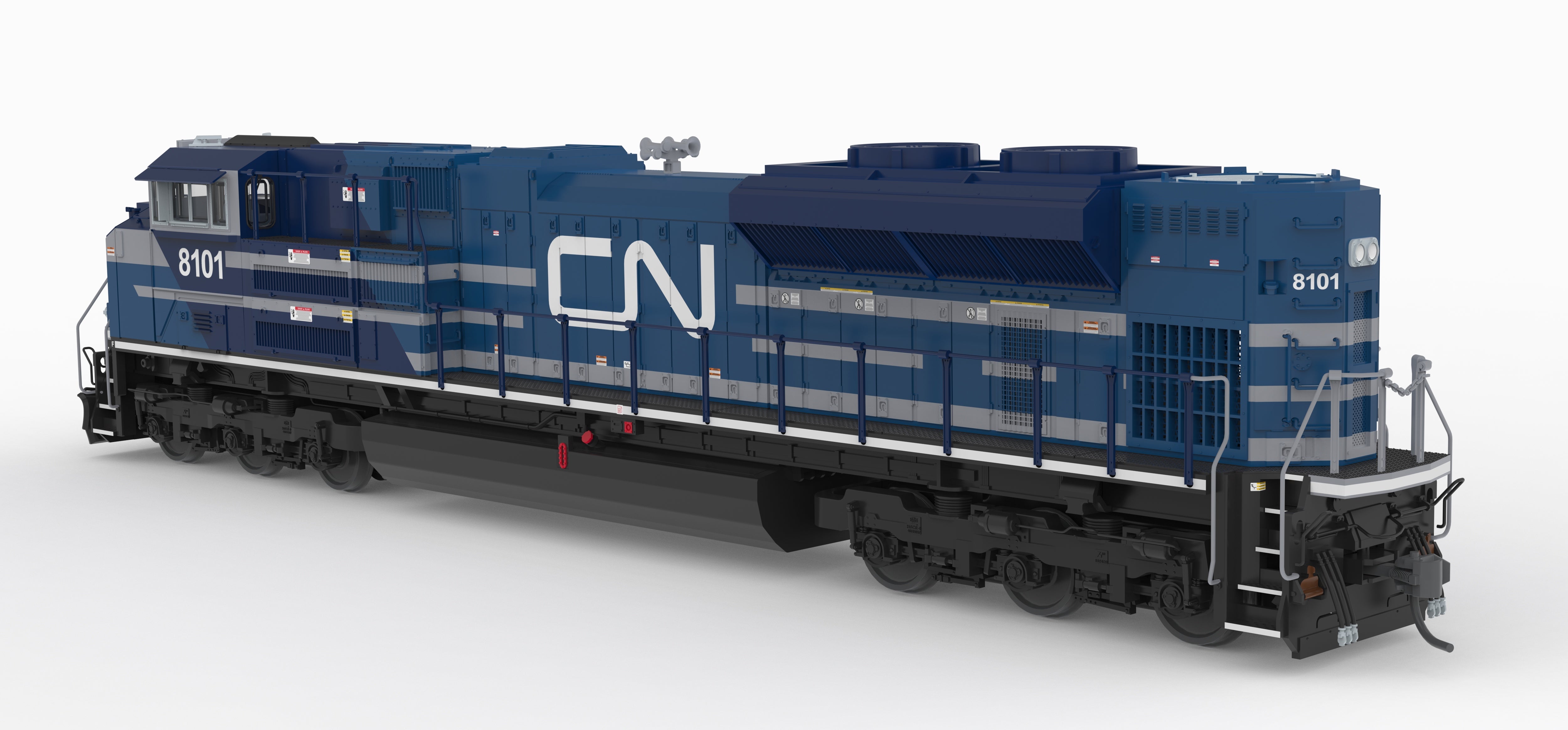 BLI 10426 HO SD70ACe CN 8102 - cab and engineer-side detail