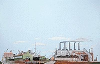 Walthers SceneMaster 713 HO Scale Background Scene The Docks