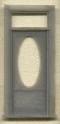 Grandt Line 5042 HO Scale 36" Residence Door with Oval Window - pkg(2)