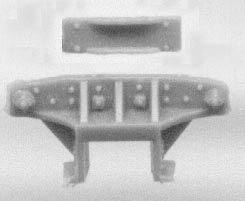 Grandt Line 5047 HO Scale Narrow Gauge Drop Bottom Gon Coupler Pockets - pkg(4)