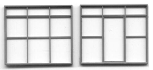 Grandt Line 5157 HO Scale Warehouse & Factory Office Door and Window Set - pkg(2 sets)