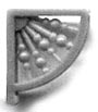Grandt Line 5229 HO Scale Spool Trim Bracket - pkg(8)
