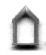 Grandt Line 5248 HO Scale Triangle Pediment Attic Window - pkg(8)
