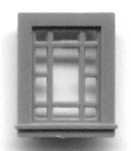 Grandt Line 5249 HO Scale 20" x 30" Victorian Attic/Closet Window - pkg(8)