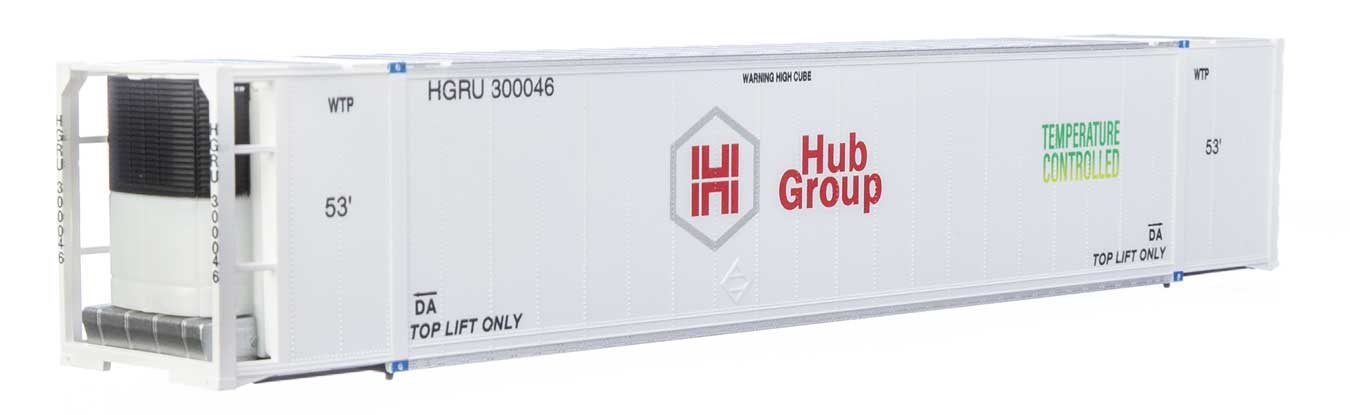 Walthers SceneMaster 8705 HO Scale 53' Reefer Container Hub Group (HGIU)